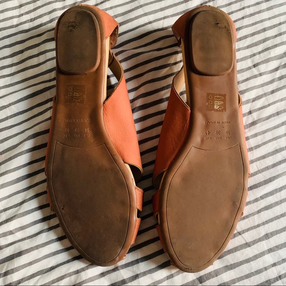 Shoebiz Copenhagen leather sandals flat | size 10 - Picture 3 of 6